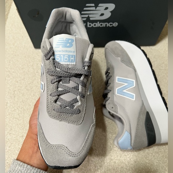 NWT New Balance 515H Platform Womens Slate Light Grey, White and Blue - Picture 3 of 7